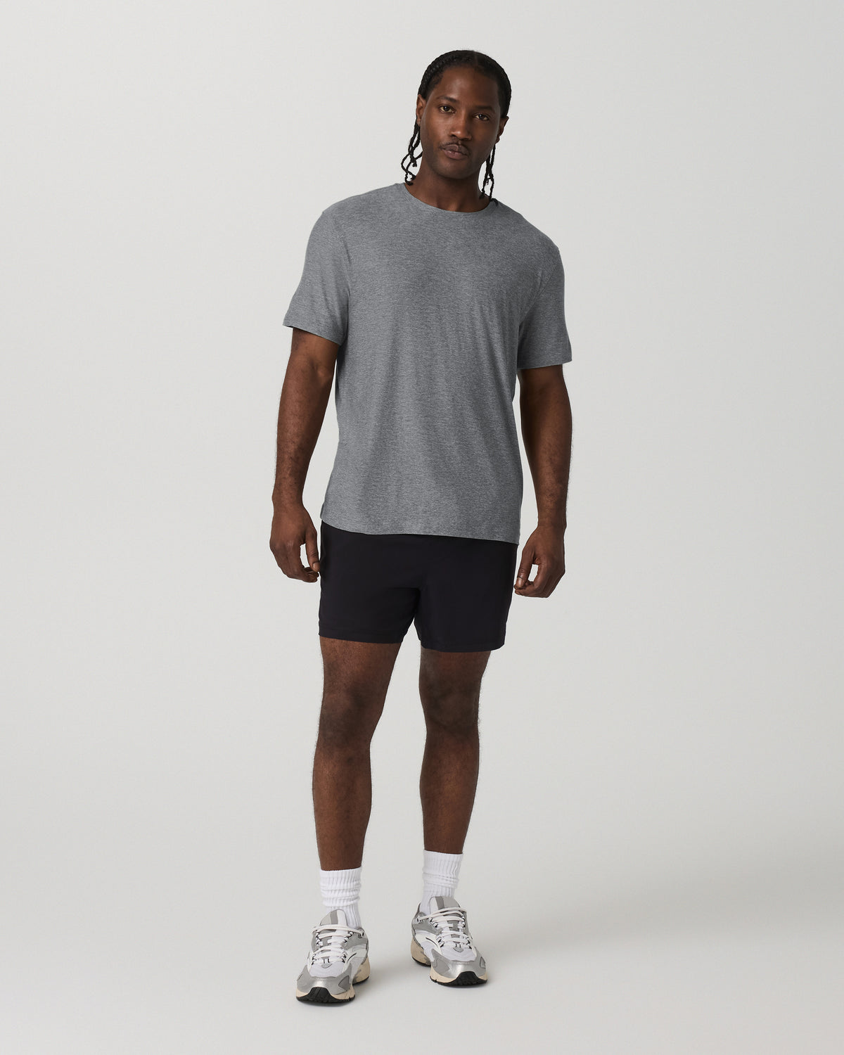 Short Sleeve Strato Tech Tee - Relaxed Fit Heather Grey - Image 4