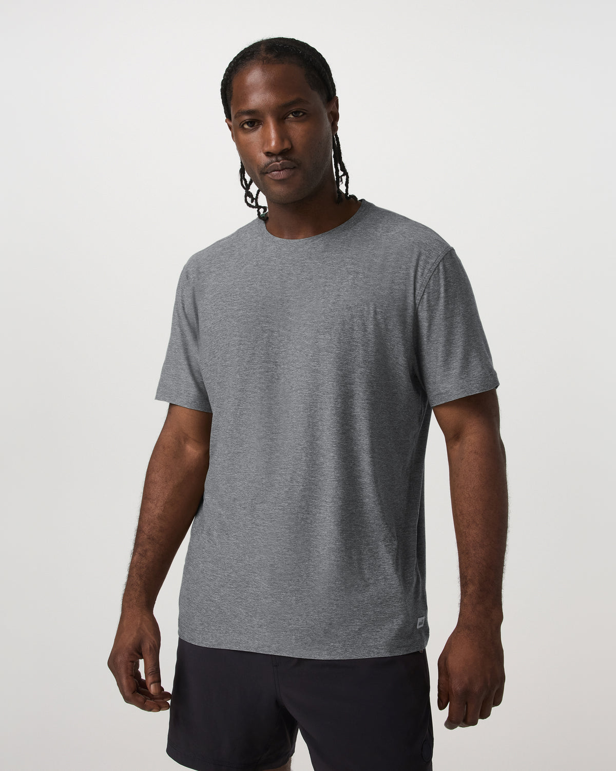 Short Sleeve Strato Tech Tee - Relaxed Fit Heather Grey - Image 5