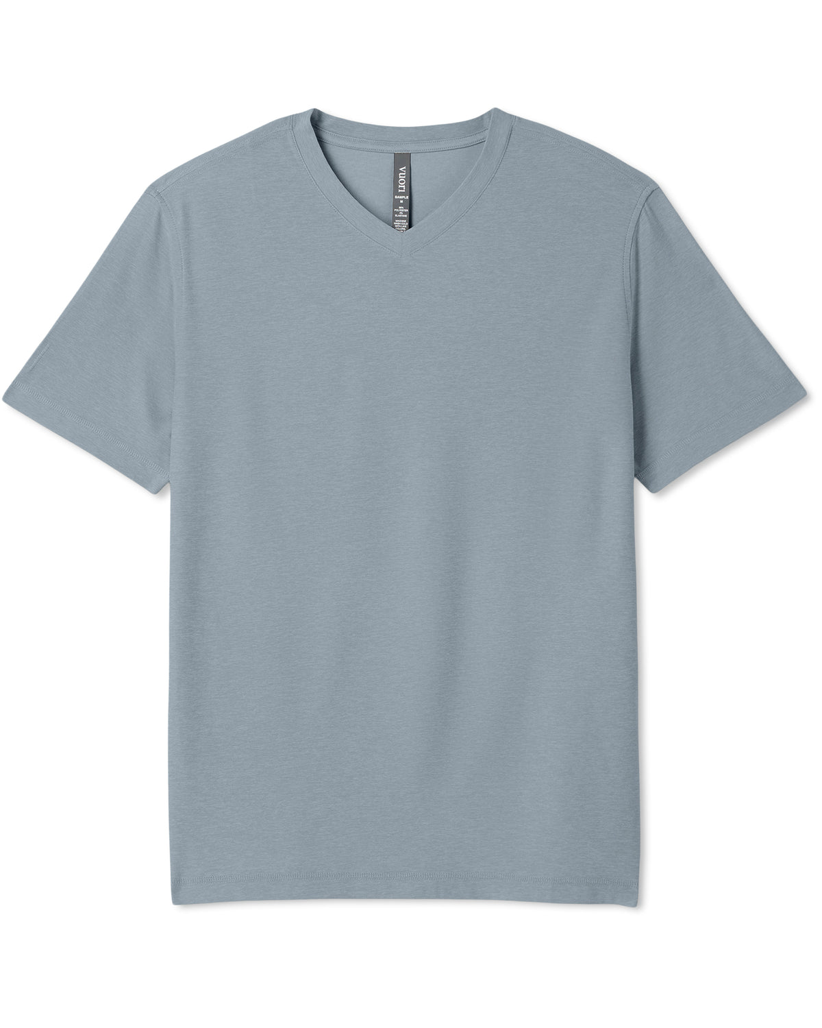 Strato Tech V-Neck Tee Men's Dusty Blue Heather Shirt