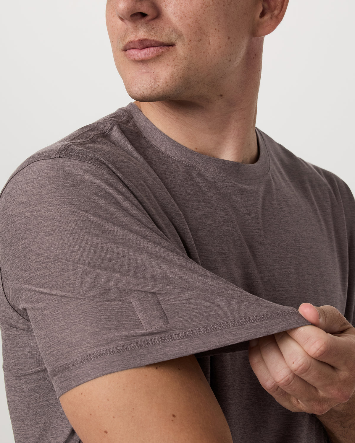 Strato Tech Tee Men's Huckleberry Heather T-Shirt - Image 2