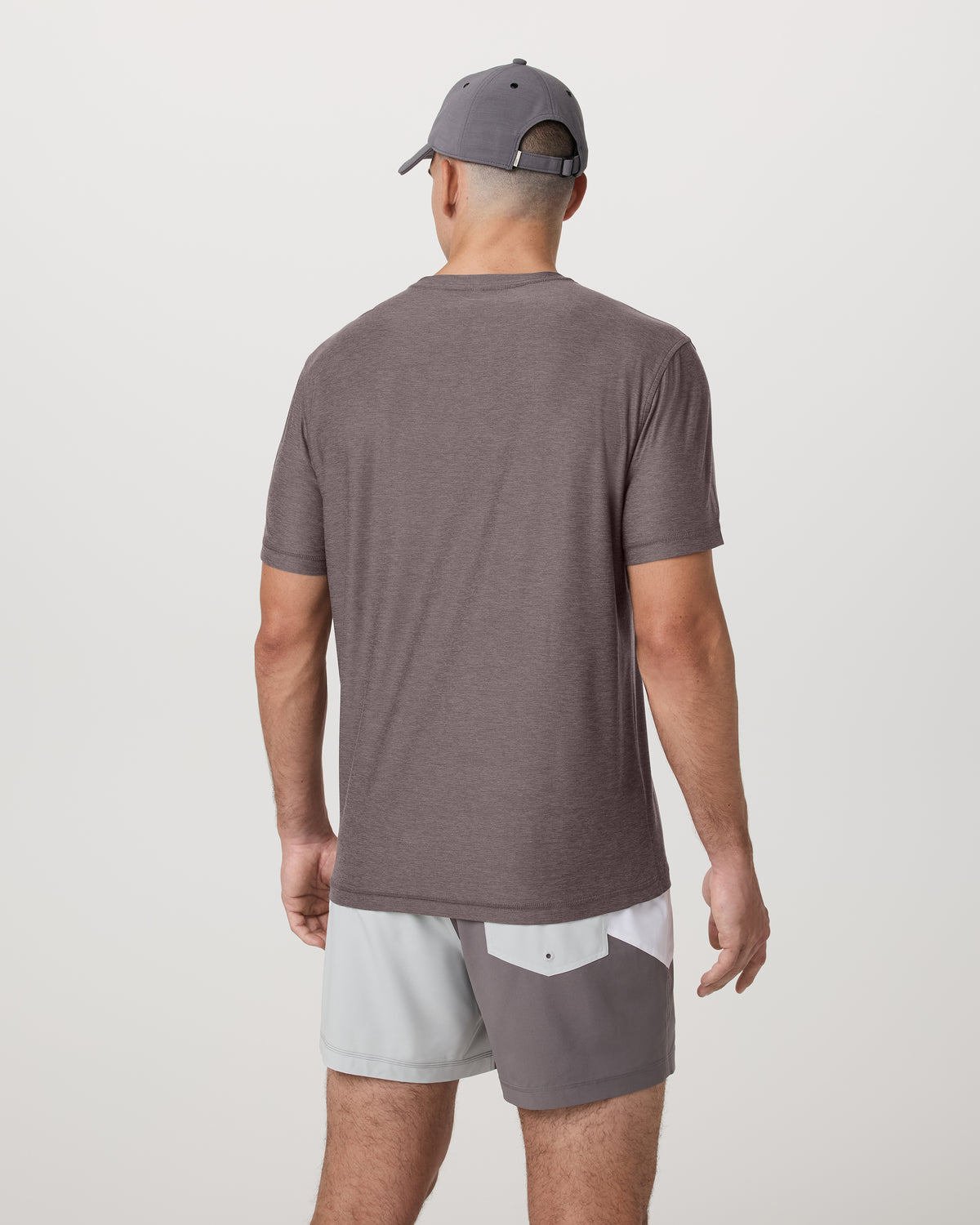 Strato Tech Tee Men's Huckleberry Heather T-Shirt - Image 4