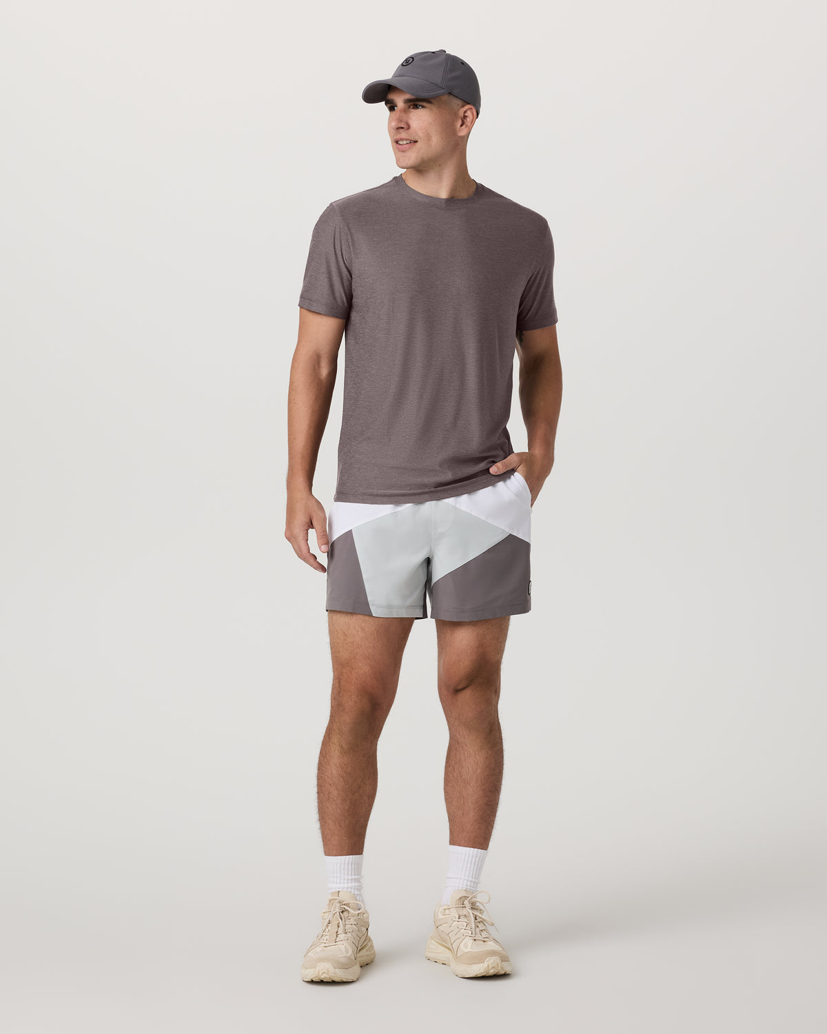 Strato Tech Tee Men's Huckleberry Heather T-Shirt - Image 5
