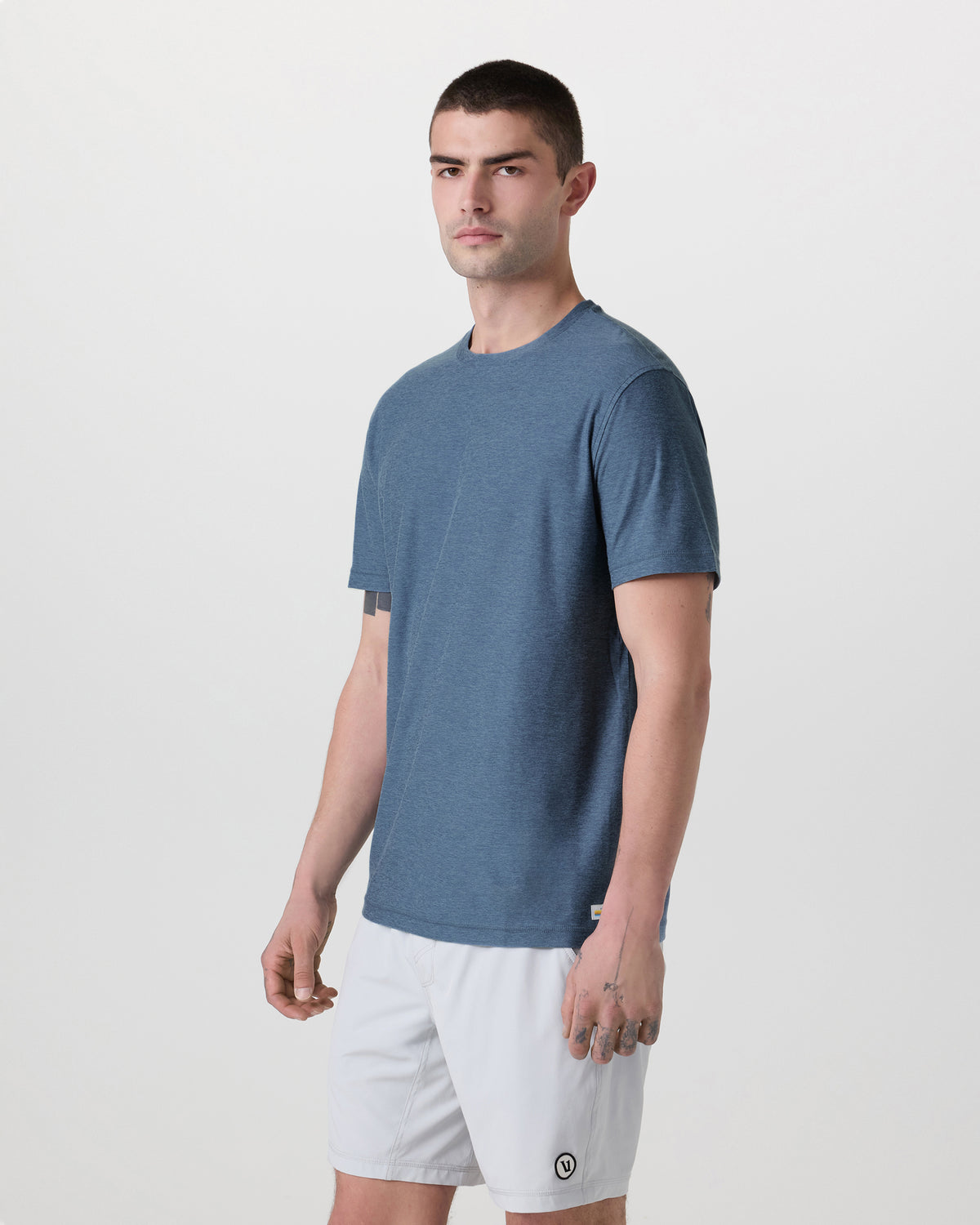 Strato Tech Tee Men's Pool Blue Workout Shirt