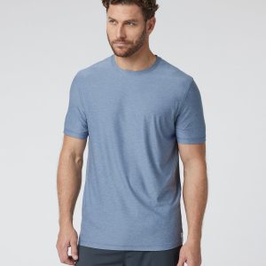 Strato Tech Tee Men's Chambray Heather Workout Shirt