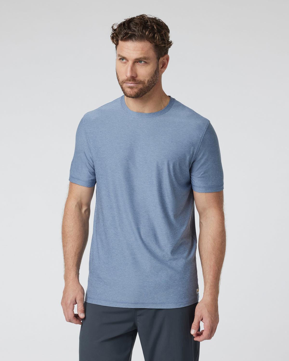 Strato Tech Tee Men's Chambray Heather Workout Shirt