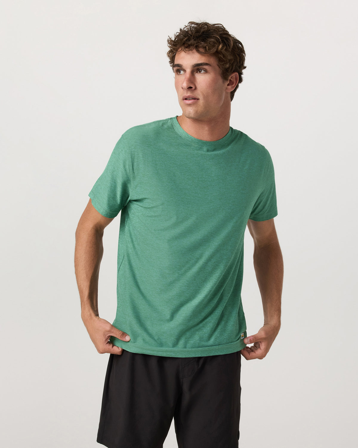 Strato Tech Tee Men's Hedge Green Workout Shirt