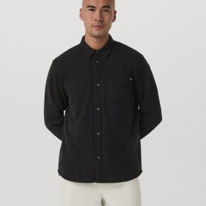 Long Sleeve Altitude Wool Shirt - Relaxed Volcanic Ash