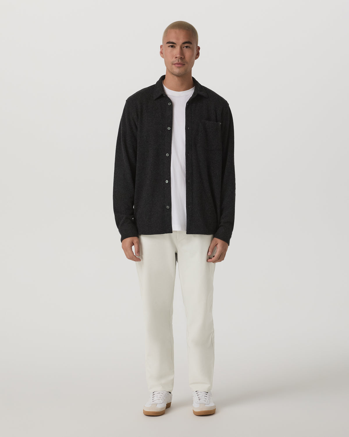 Long Sleeve Altitude Wool Shirt - Relaxed Volcanic Ash - Image 4