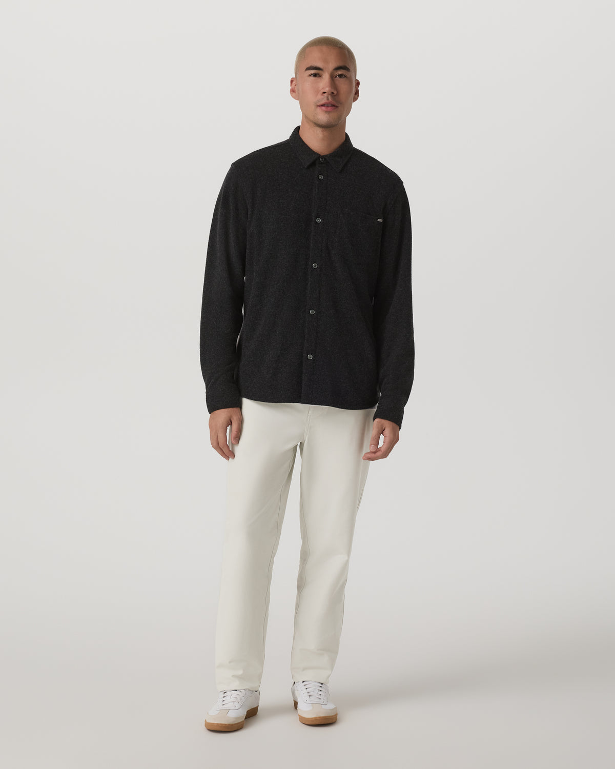 Long Sleeve Altitude Wool Shirt - Relaxed Volcanic Ash - Image 5