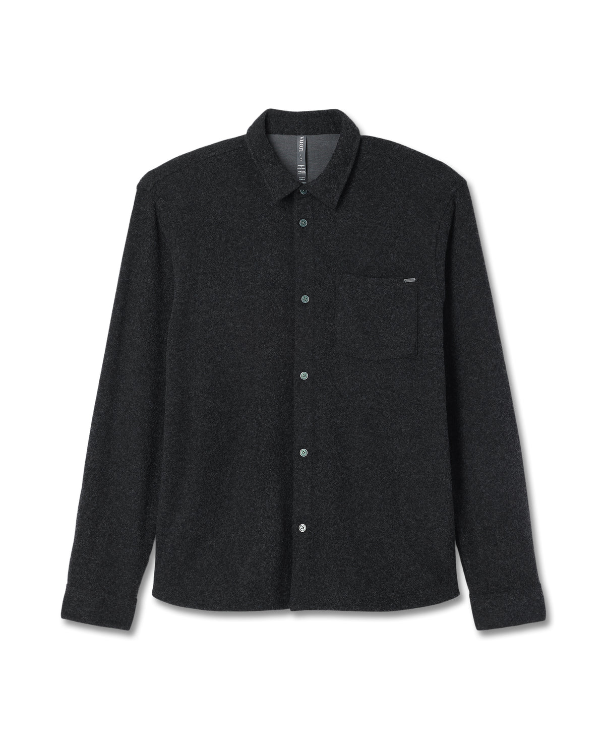 Long Sleeve Altitude Wool Shirt - Relaxed Volcanic Ash - Image 6