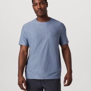 Men's Short Sleeve Strato Pocket Tee - Relaxed Chambray