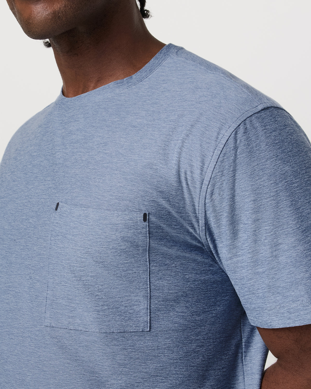 Men's Short Sleeve Strato Pocket Tee - Relaxed Chambray - Image 2