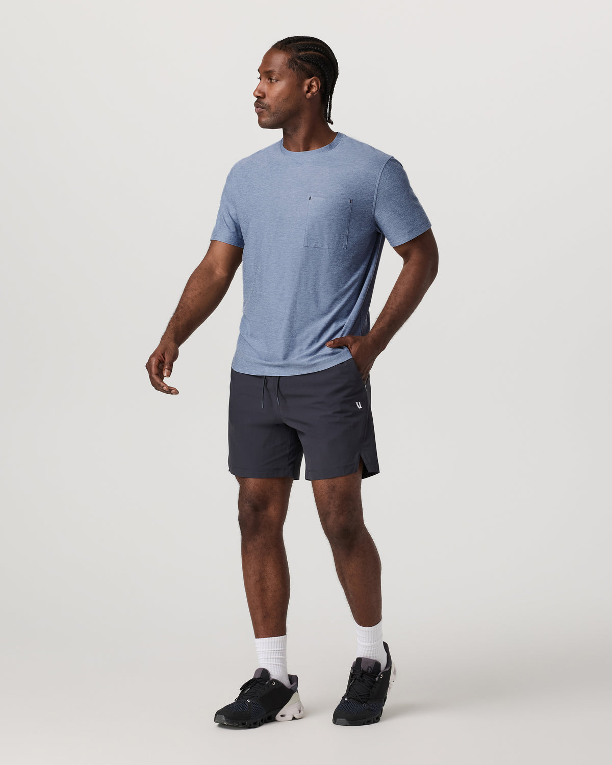 Men's Short Sleeve Strato Pocket Tee - Relaxed Chambray - Image 4
