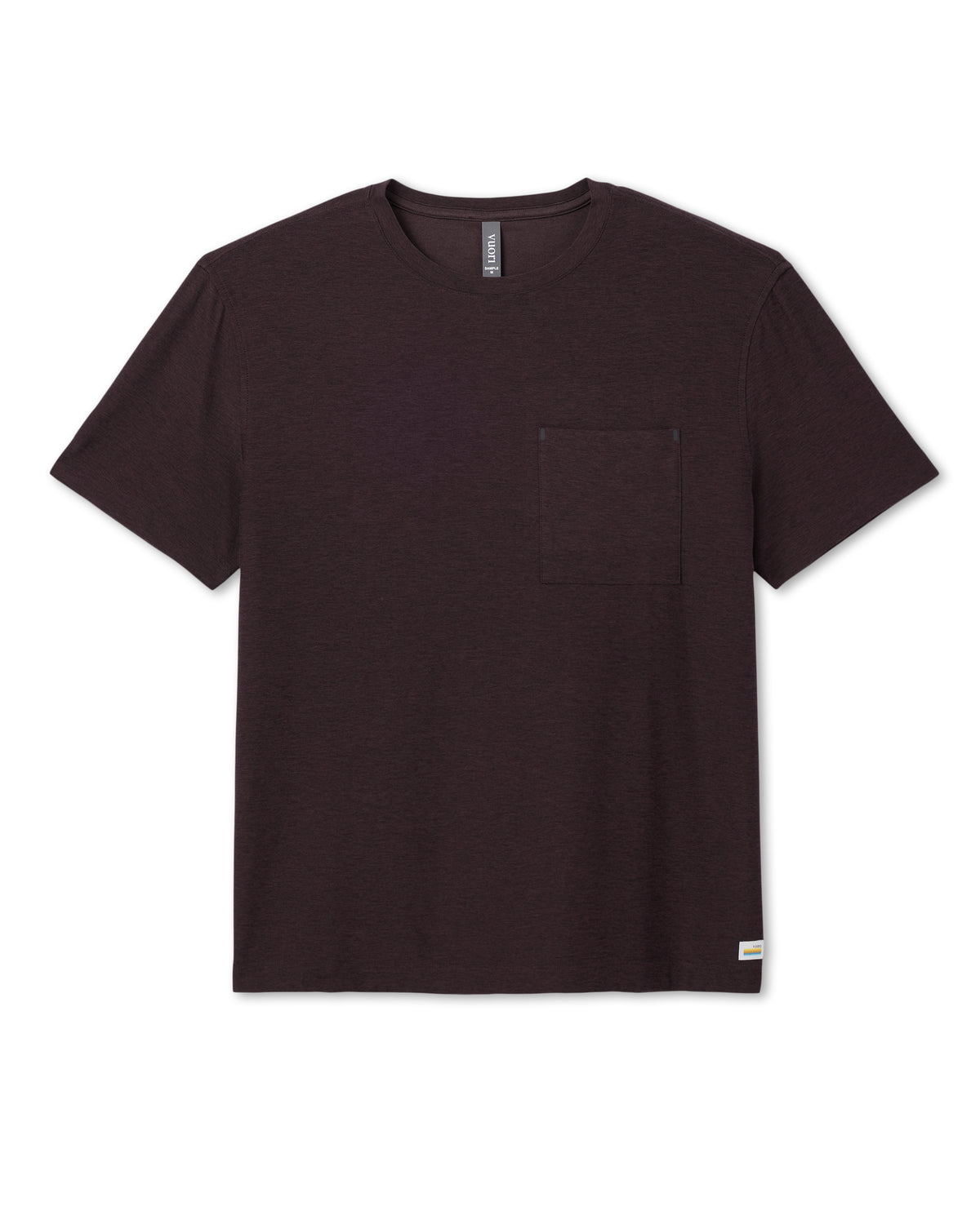 Short Sleeve Strato Pocket Tee - Relaxed Fit Raisin Heather - Image 6