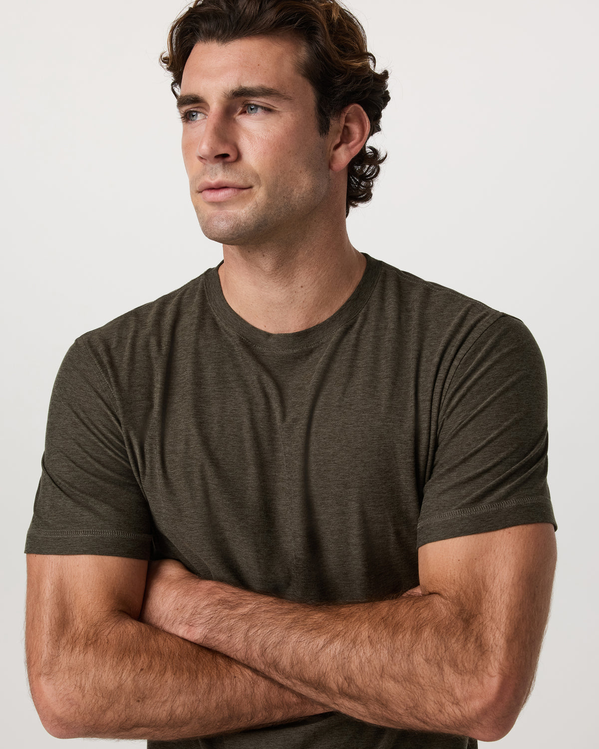 Strato Tech Tee Men's Dark Oregano Heather T-Shirt