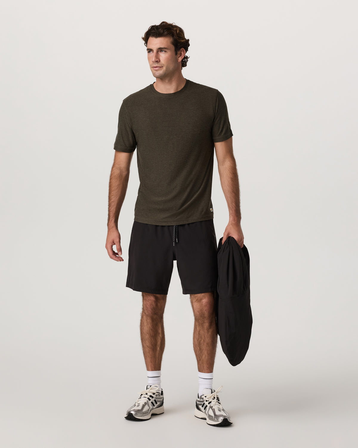 Strato Tech Tee Men's Dark Oregano Heather T-Shirt - Image 4
