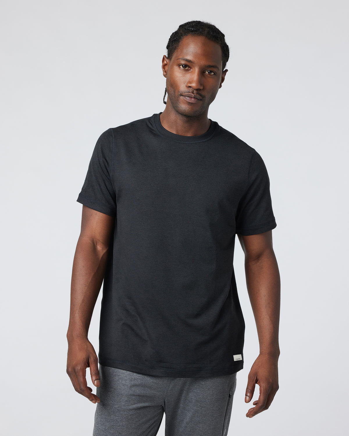 Short Sleeve Ponto Performance Tee Black Heather