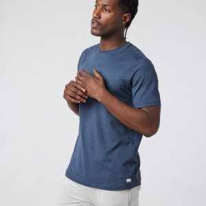 Short Sleeve Ponto Performance Tee Azure Heather