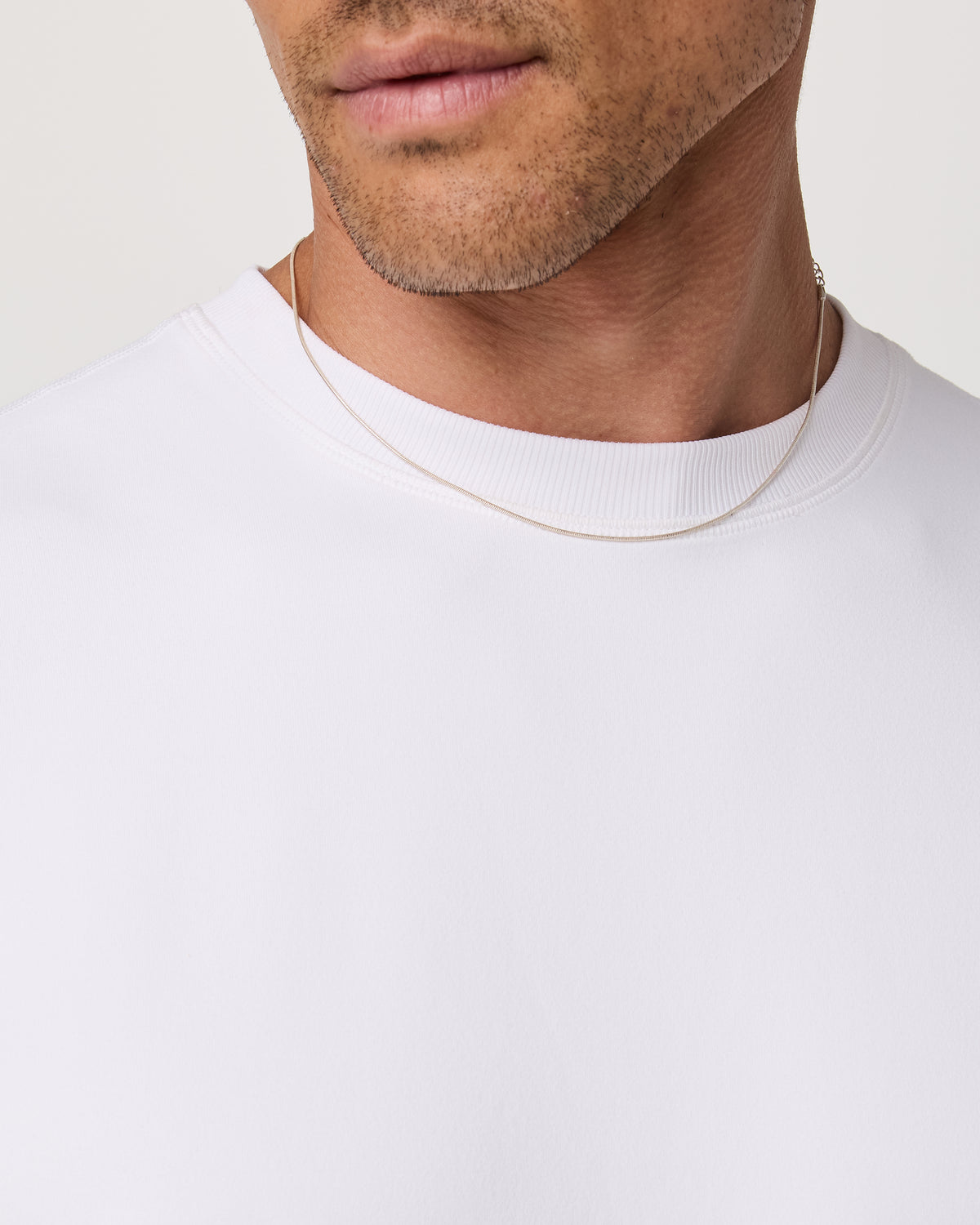 Men's Short Sleeve Ponto Tee - Relaxed White - Image 2