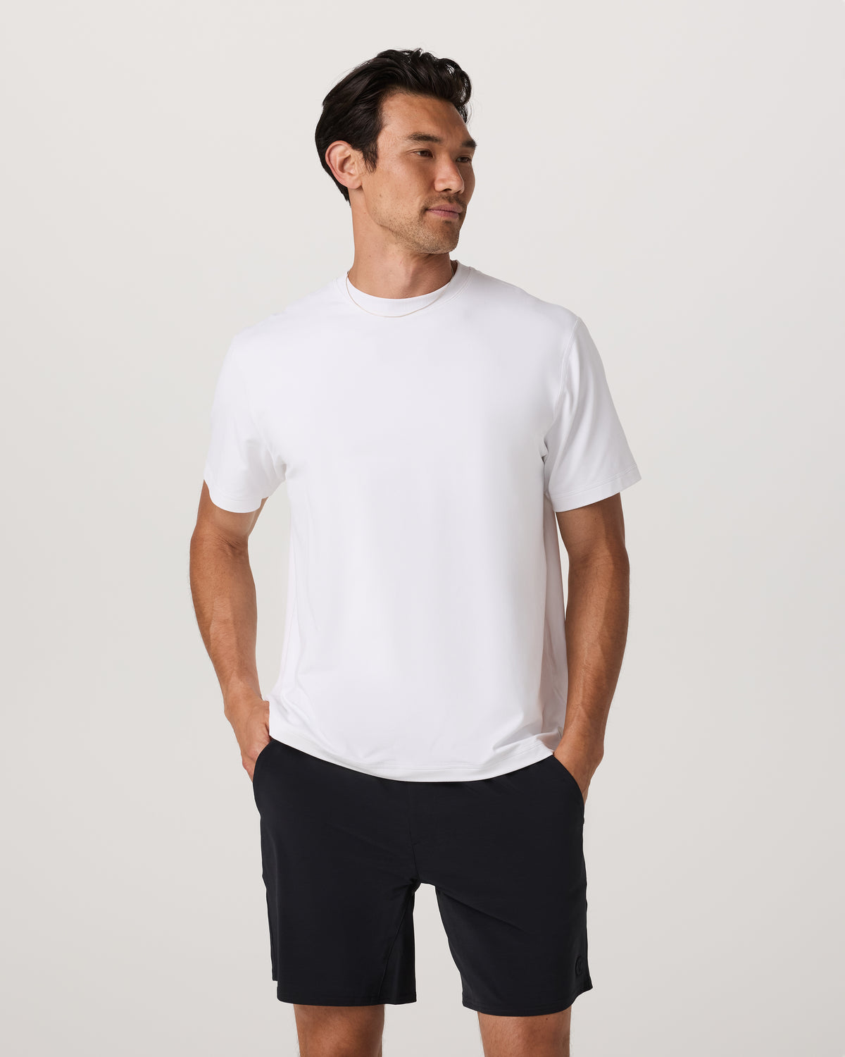 Men's Short Sleeve Ponto Tee - Relaxed White - Image 5