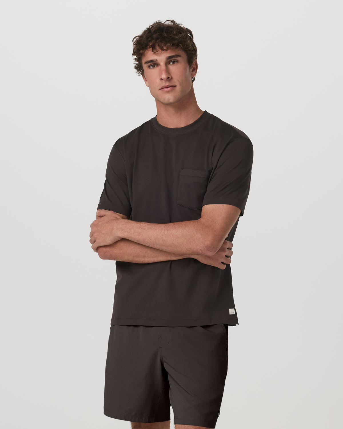 Men's Short Sleeve Ponto Pocket Tee - Relaxed Fit Carbon