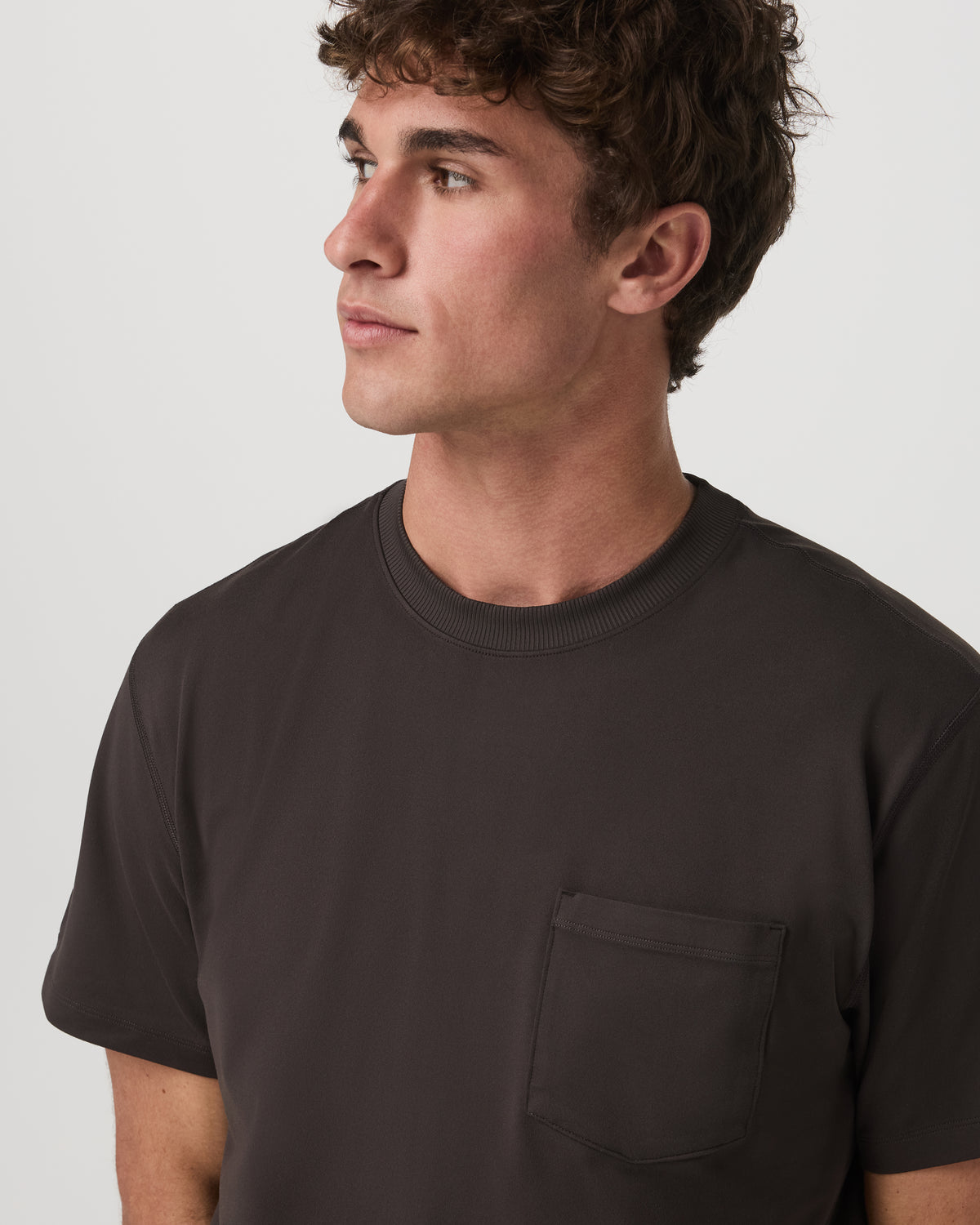 Men's Short Sleeve Ponto Pocket Tee - Relaxed Fit Carbon - Image 2
