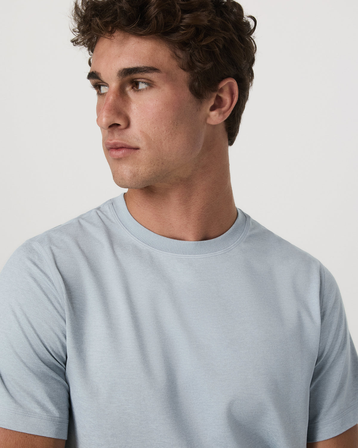 Short Sleeve Ponto Performance Tee Harbor Grey Heather - Image 2