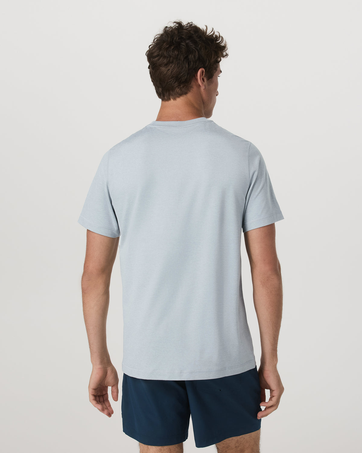 Short Sleeve Ponto Performance Tee Harbor Grey Heather - Image 3