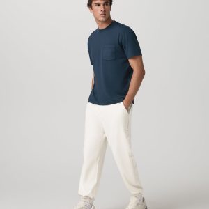 Short Sleeve Ponto Pocket Tee - Relaxed Fit Ocean Blue