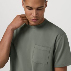Short Sleeve Ponto Pocket Tee - Relaxed Fit Light Oregano