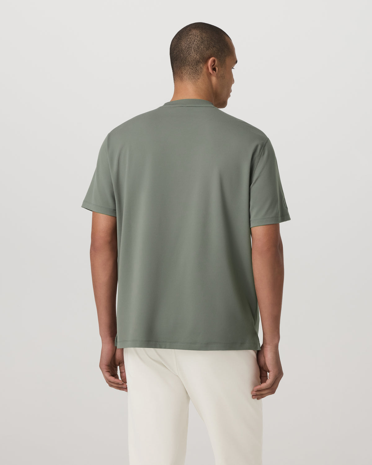 Short Sleeve Ponto Pocket Tee - Relaxed Fit Light Oregano - Image 3