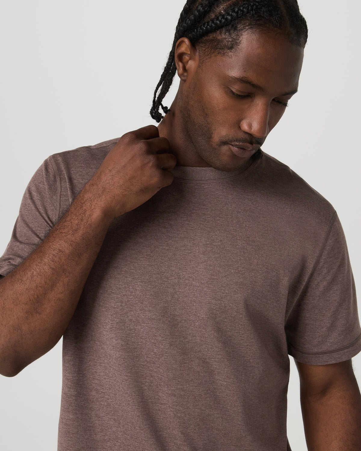 Short Sleeve Ponto Tee - Relaxed Fit Elm Heather