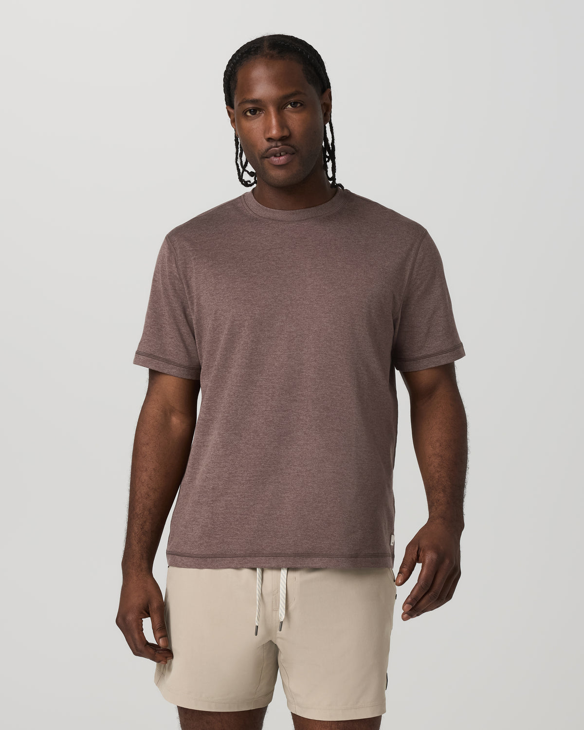 Short Sleeve Ponto Tee - Relaxed Fit Elm Heather - Image 2
