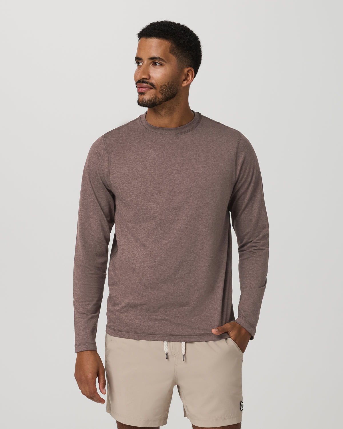 Men's Long Sleeve Ponto Performance Tee Elm Heather