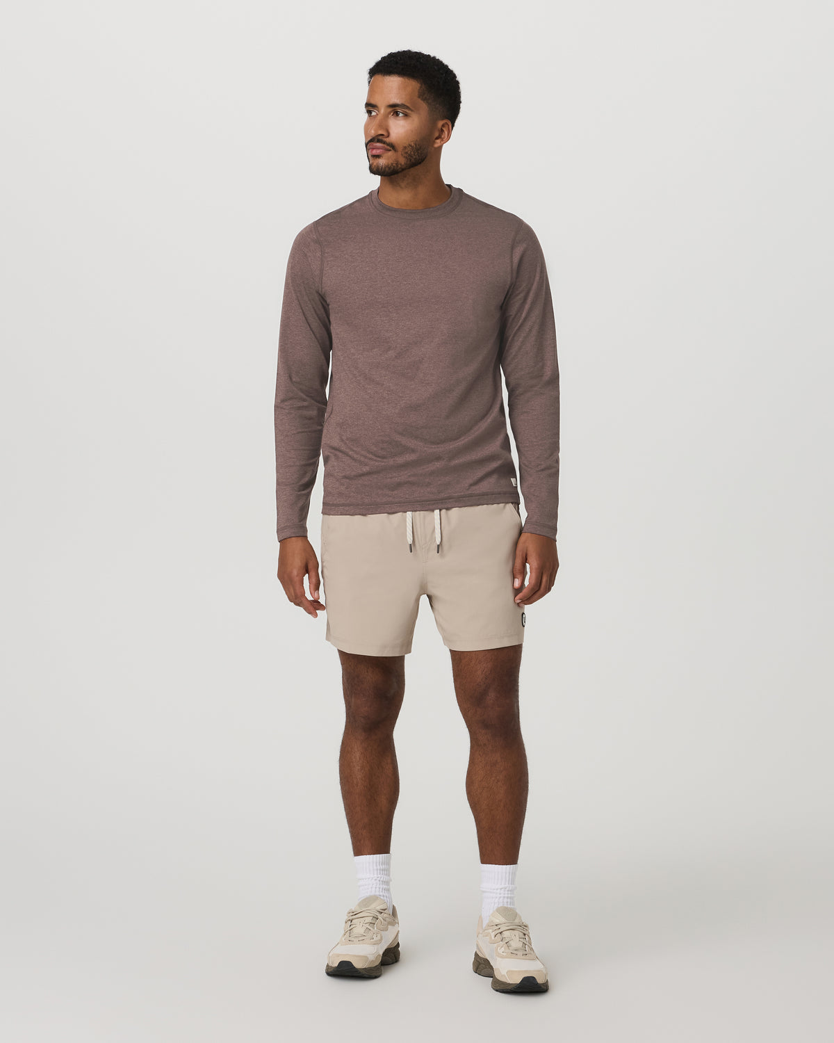 Men's Long Sleeve Ponto Performance Tee Elm Heather - Image 4