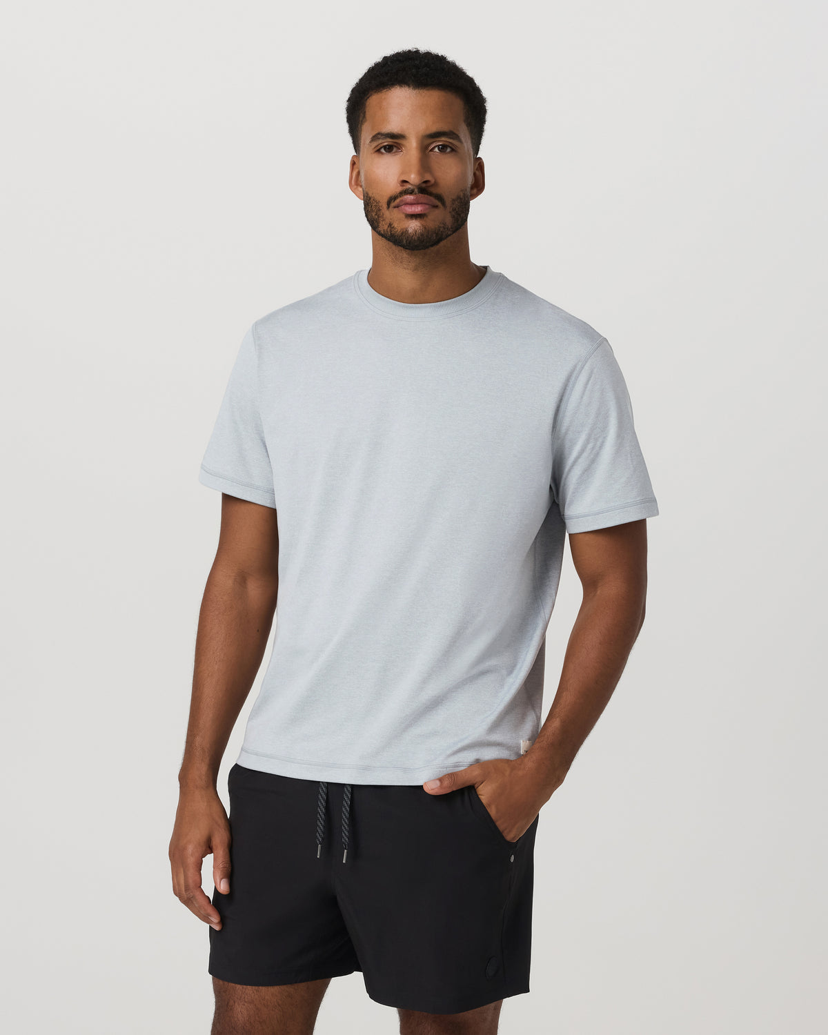 Short Sleeve Ponto Tee - Relaxed Fit Harbor Grey Heather