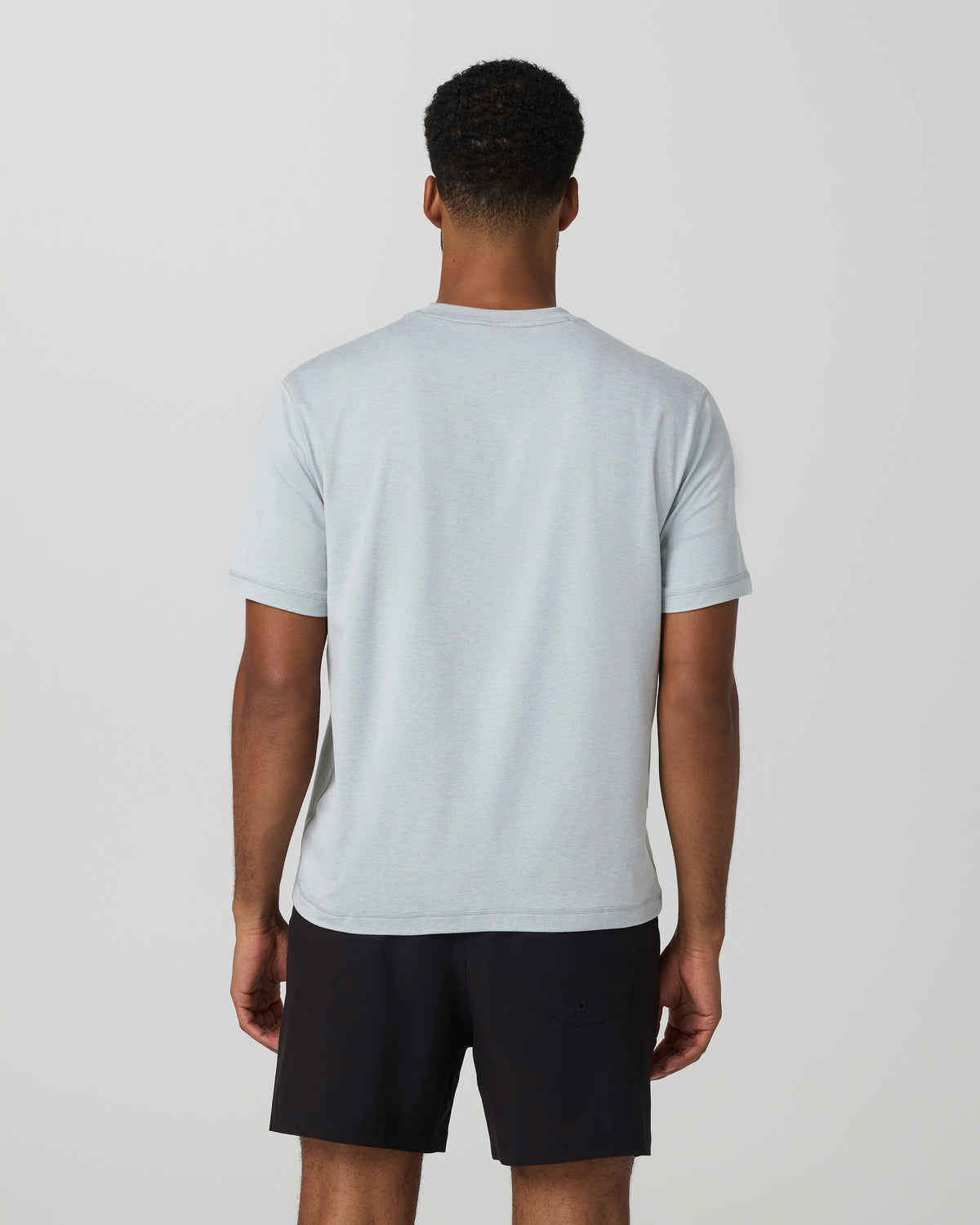 Short Sleeve Ponto Tee - Relaxed Fit Harbor Grey Heather - Image 3