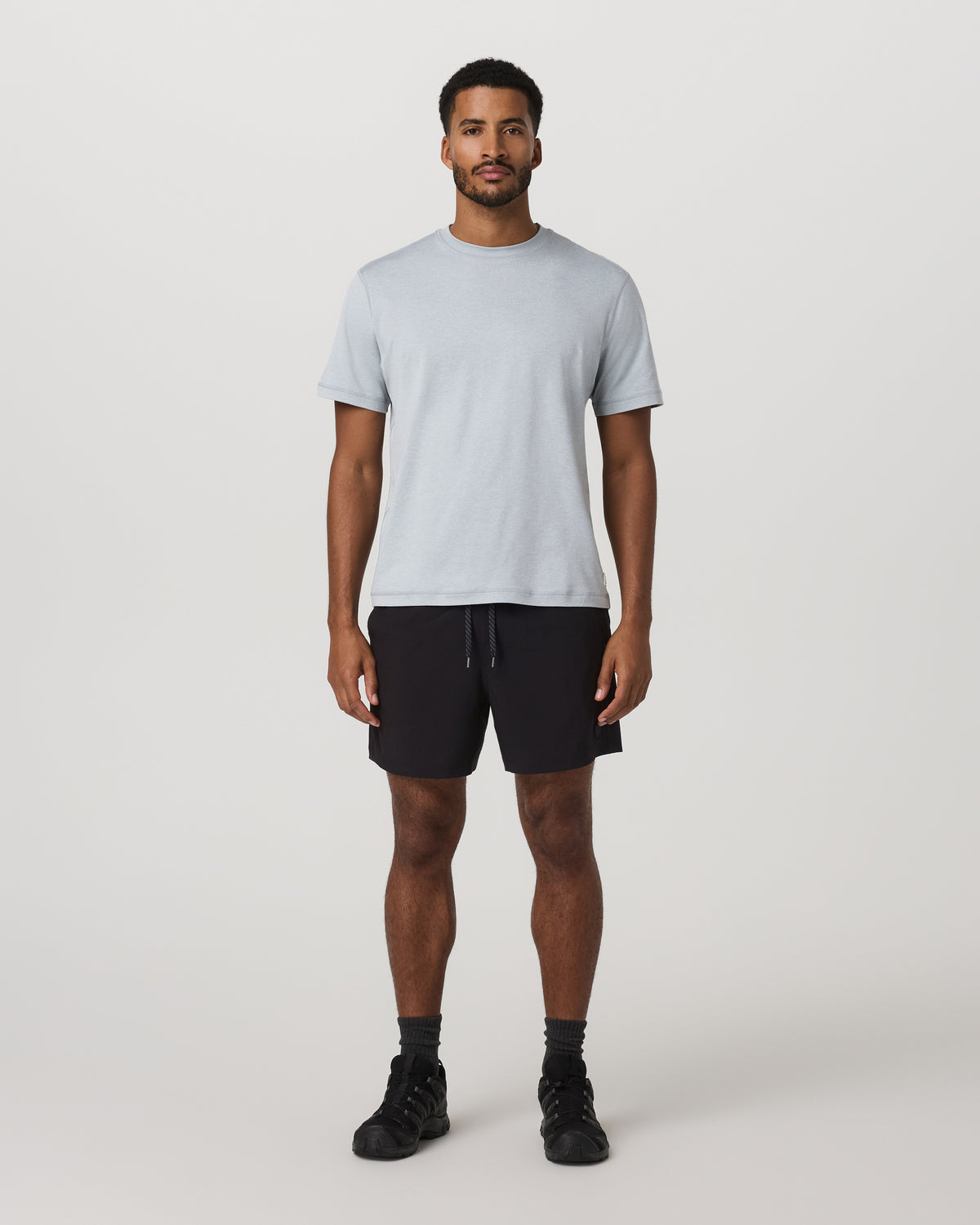 Short Sleeve Ponto Tee - Relaxed Fit Harbor Grey Heather - Image 4