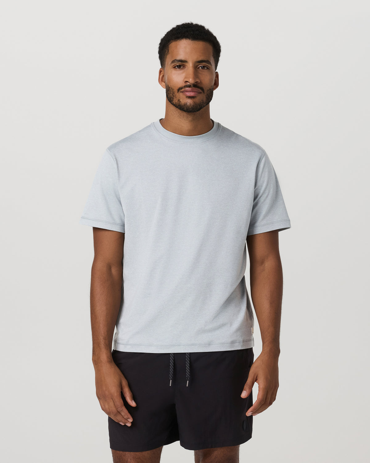 Short Sleeve Ponto Tee - Relaxed Fit Harbor Grey Heather - Image 5