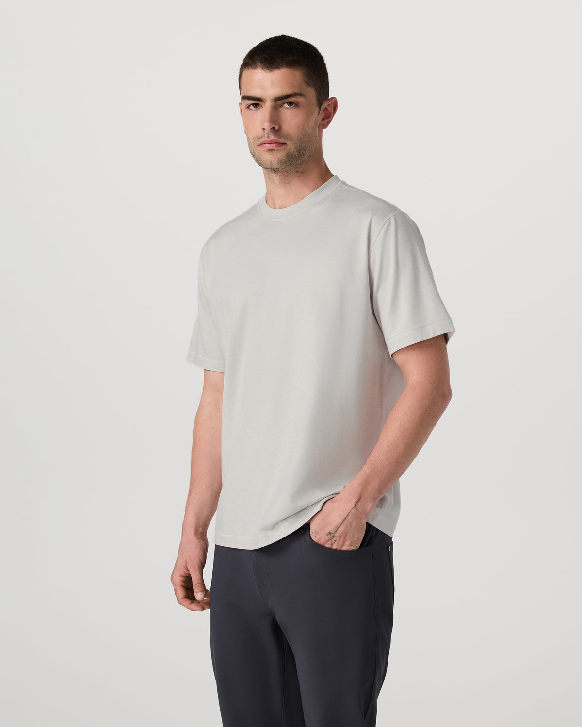 Men's Short Sleeve Ponto Tee - Relaxed Salt Heather