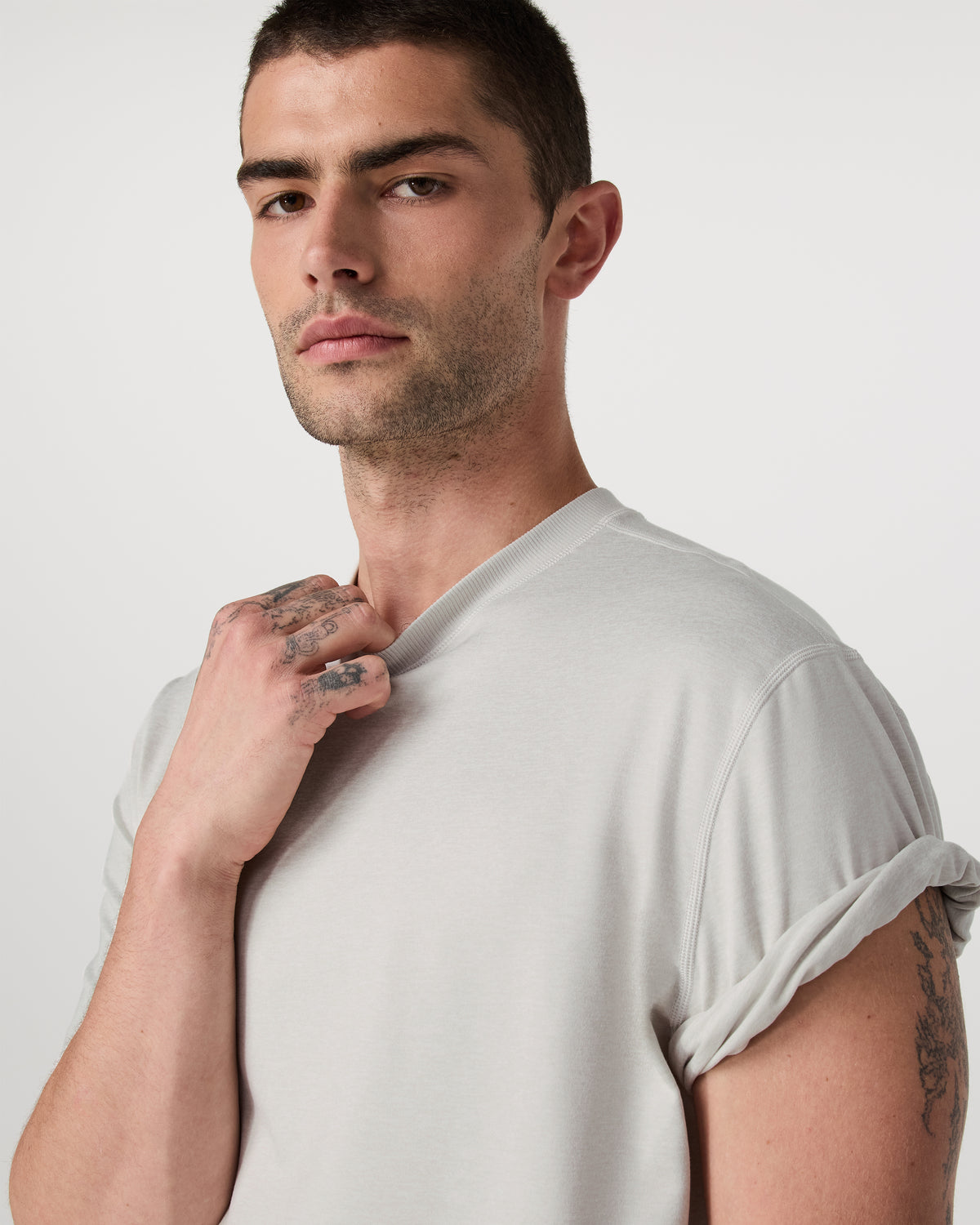 Men's Short Sleeve Ponto Tee - Relaxed Salt Heather - Image 2