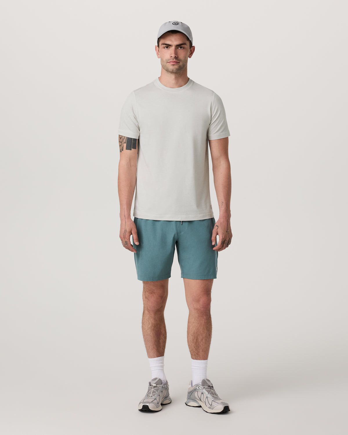 Men's Short Sleeve Ponto Performance Tee Salt Heather - Image 4