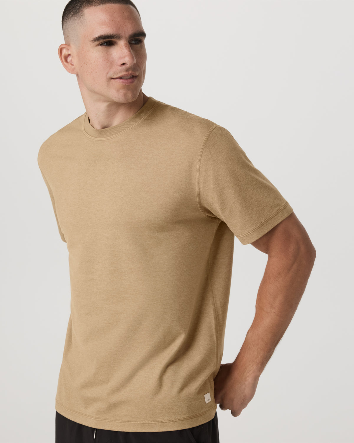 Men's Short Sleeve Ponto Tee - Relaxed Sungold Heather