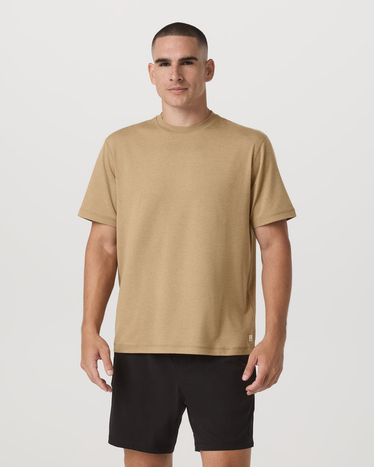 Men's Short Sleeve Ponto Tee - Relaxed Sungold Heather - Image 2