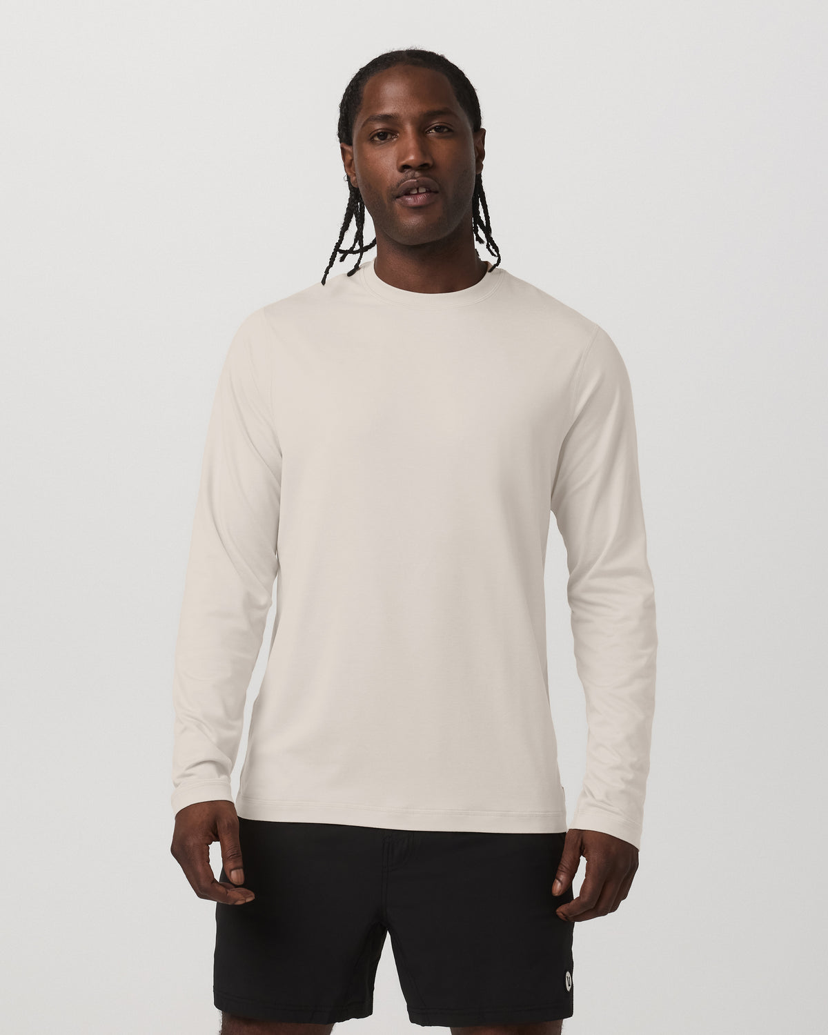 Men's Long Sleeve Ponto Performance Tee Oatmeal Heather - Image 5