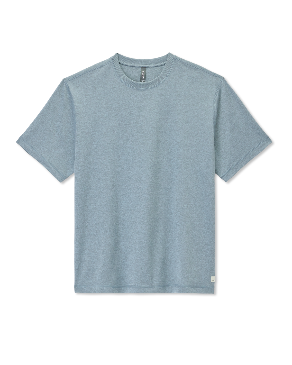 Short Sleeve Ponto Tee - Relaxed Fit Dusty Blue Heather - Image 6