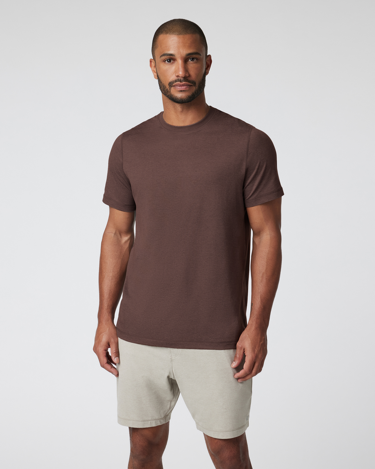 Short Sleeve Ponto Performance Tee Java Heather
