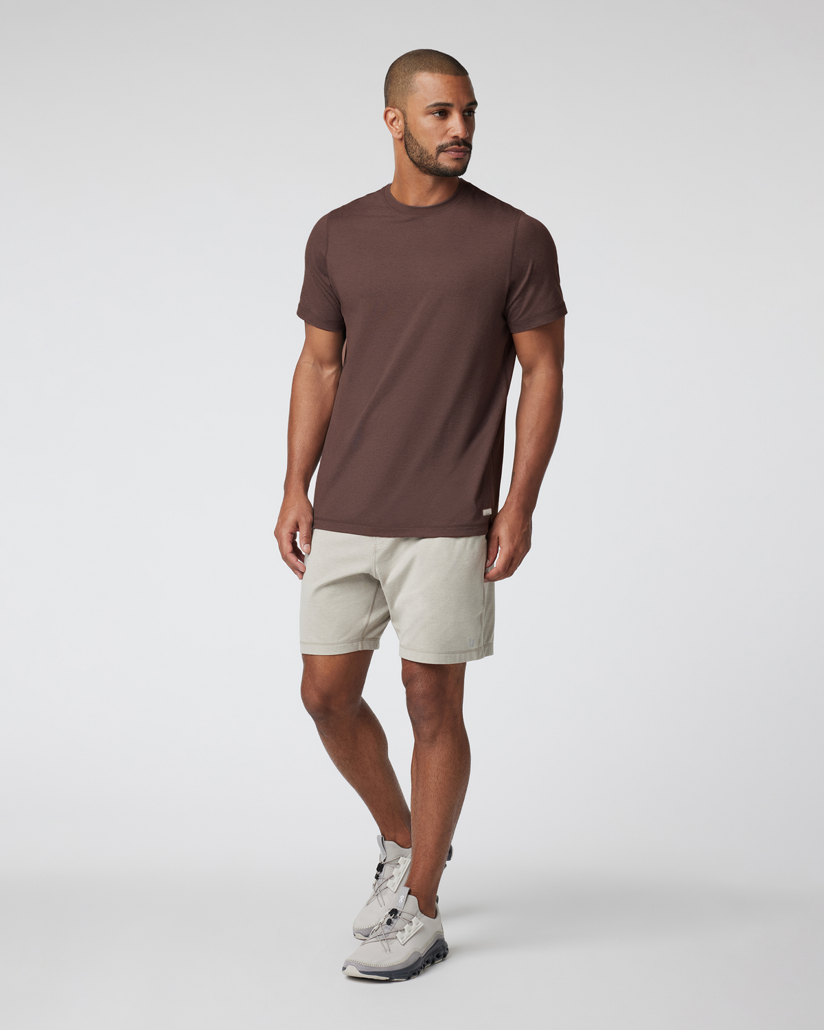 Short Sleeve Ponto Performance Tee Java Heather - Image 2