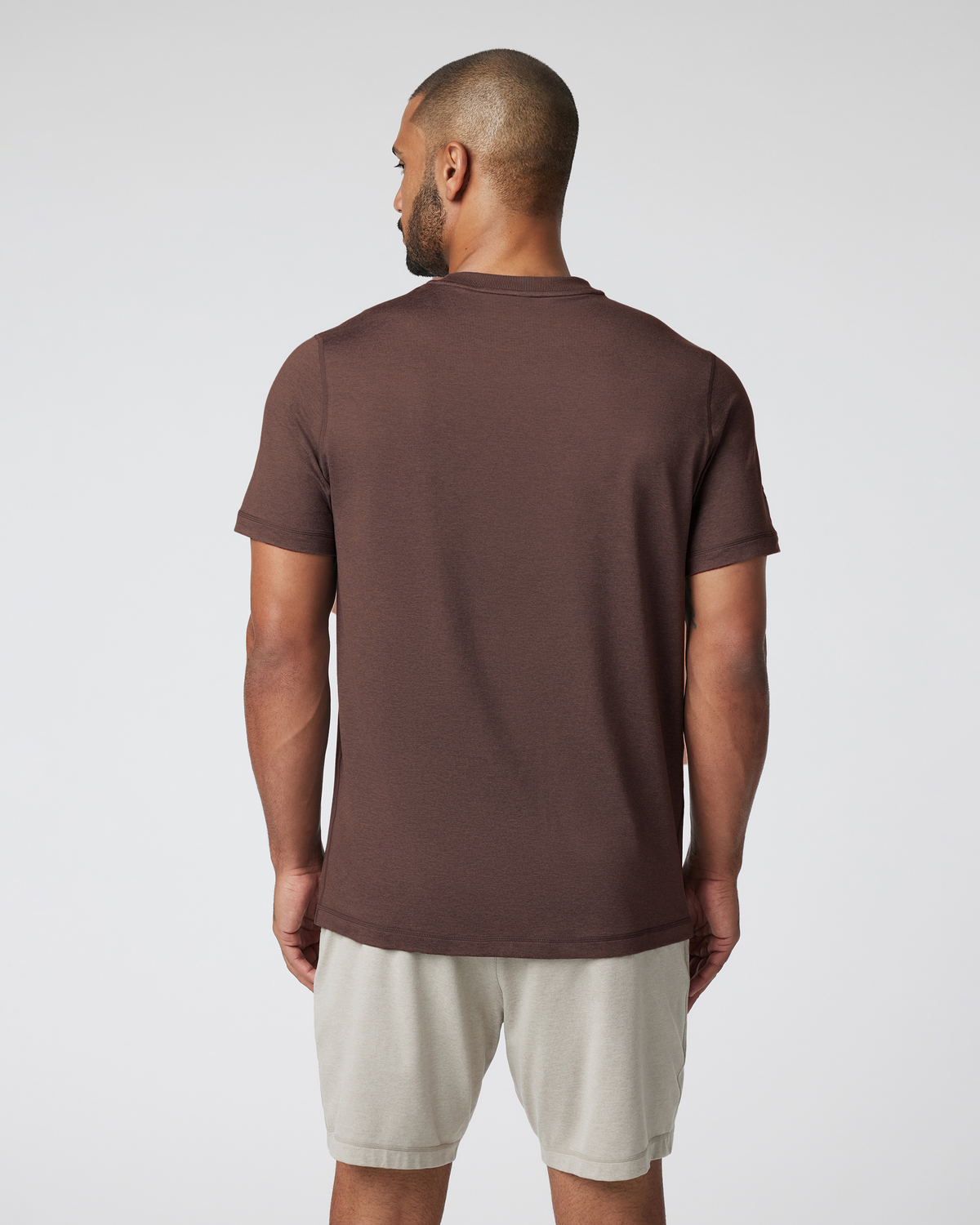 Short Sleeve Ponto Performance Tee Java Heather - Image 3