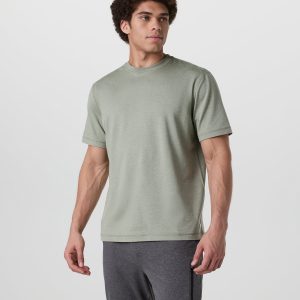 Short Sleeve Ponto Tee - Relaxed Fit Agave Green Heather